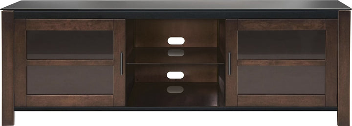 Insignia™ - TV Stand for Most Flat-Panel TVs Up to 70" - Black/Brown_9