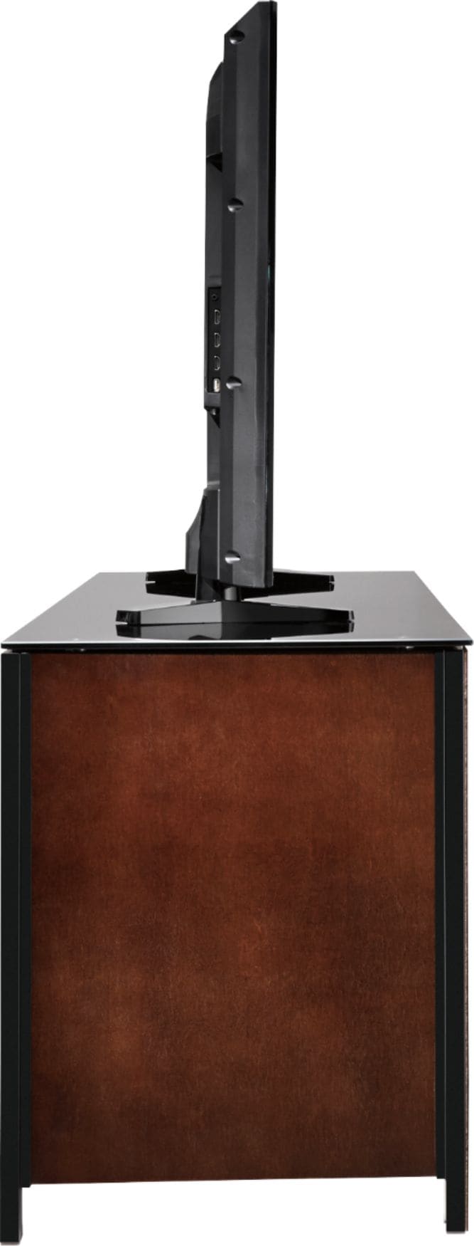 Insignia™ - TV Stand for Most Flat-Panel TVs Up to 70" - Black/Brown_4