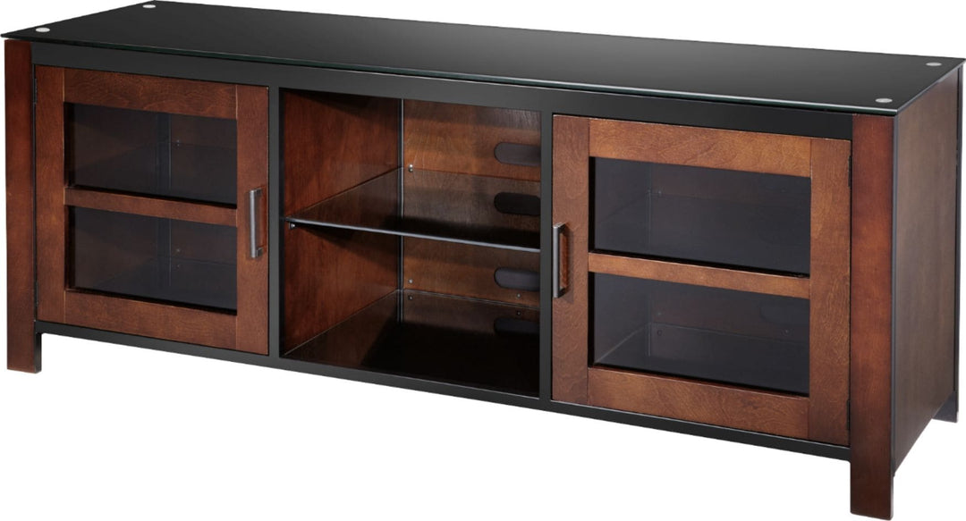 Insignia™ - TV Stand for Most Flat-Panel TVs Up to 70" - Black/Brown_3