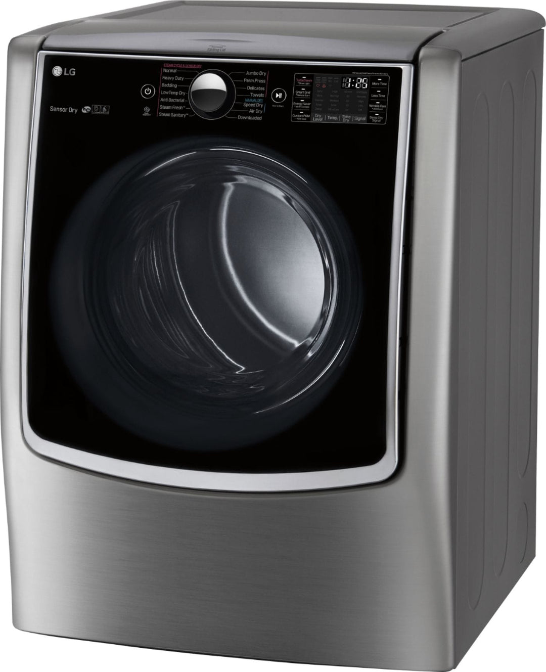 LG - 9.0 Cu. Ft. Smart Electric Dryer with Steam and Sensor Dry - Graphite steel_13