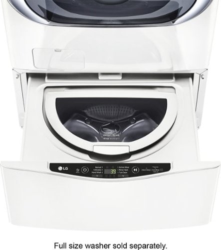 LG - SideKick 1.0 Cu. Ft. High-Efficiency Smart Top Load Pedestal Washer with 3-Motion Technology - White_0