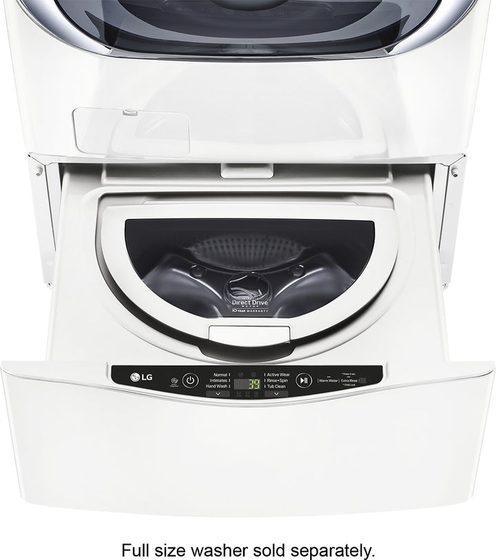 LG - SideKick 1.0 Cu. Ft. High-Efficiency Smart Top Load Pedestal Washer with 3-Motion Technology - White_1