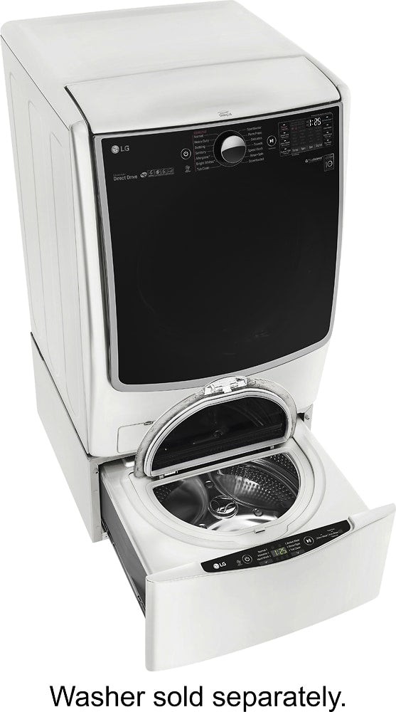 LG - SideKick 1.0 Cu. Ft. High-Efficiency Smart Top Load Pedestal Washer with 3-Motion Technology - White_5