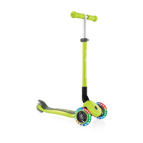 PRIMO Foldable Youth Scooter w/ Lights Lime Green_0