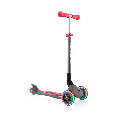 PRIMO Foldable Youth Scooter w/ Lights Titanium Red_0