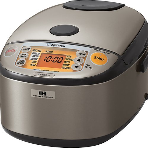 Zojirushi - 5.5 Cup Induction Heating Rice Cooker - Stainless Steel Gray_0