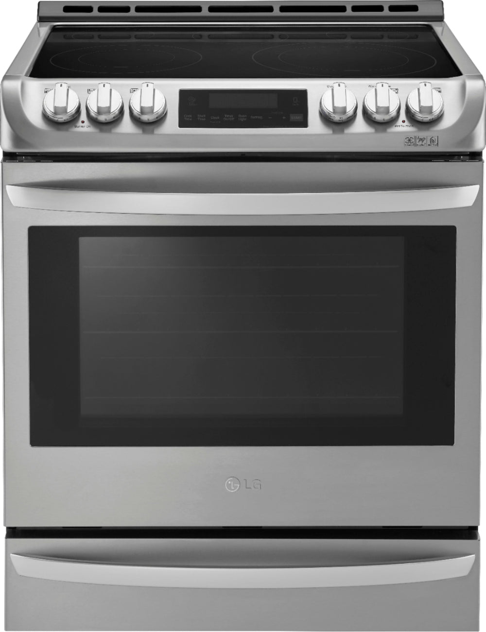 LG - 6.3 Cu. Ft. Self-Cleaning Slide-In Electric Range with ProBake Convection - Stainless steel_1