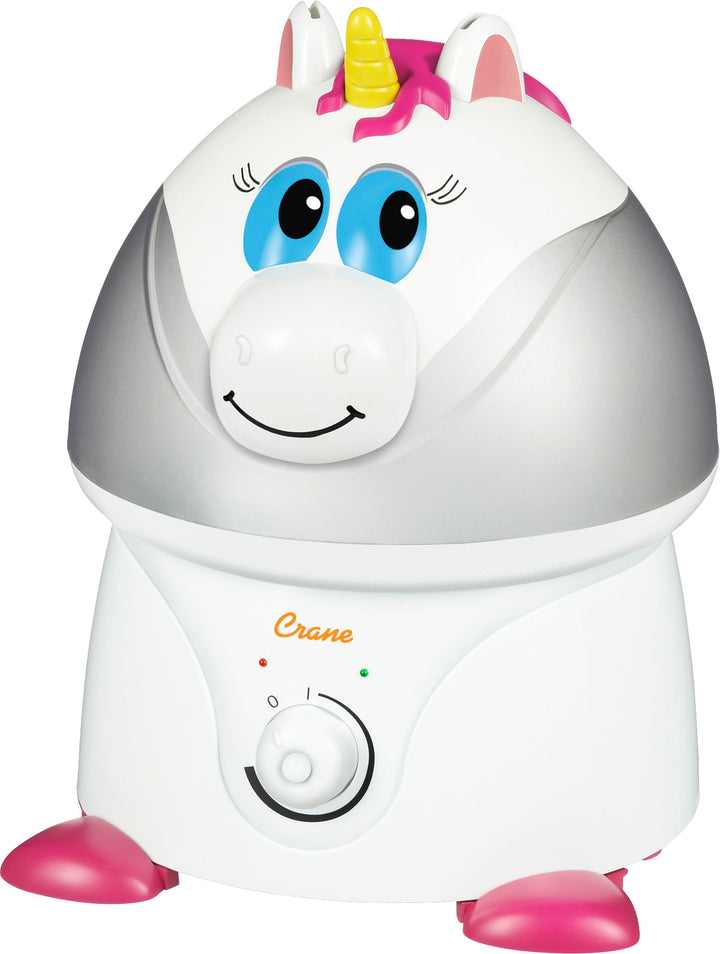 CRANE - 1 Gal. Adorable Ultrasonic Cool Mist Humidifier for Medium to Large Rooms up to 500 sq. ft. - Unicorn - White/Pink_2