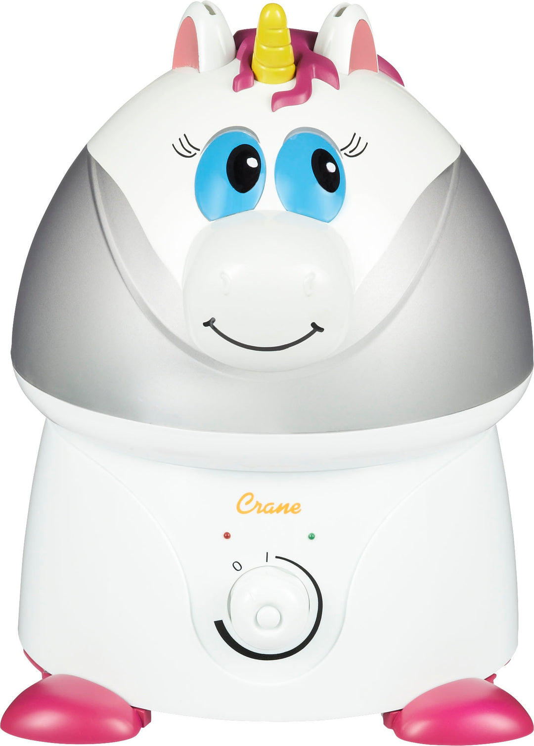 CRANE - 1 Gal. Adorable Ultrasonic Cool Mist Humidifier for Medium to Large Rooms up to 500 sq. ft. - Unicorn - White/Pink_1