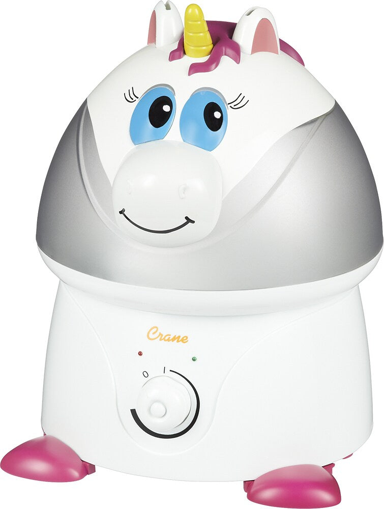 CRANE - 1 Gal. Adorable Ultrasonic Cool Mist Humidifier for Medium to Large Rooms up to 500 sq. ft. - Unicorn - White/Pink_3