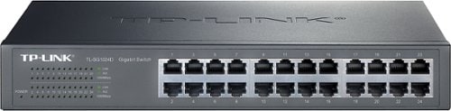 TP-Link - 24-Port 10/100/1000 Mbps Gigabit Ethernet Switch - Gray_0