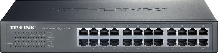 TP-Link - 24-Port 10/100/1000 Mbps Gigabit Ethernet Switch - Gray_1