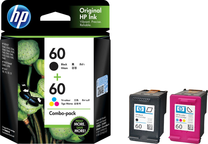 HP - 60 2-Pack Standard Capacity Ink Cartridges - Black & Tri-Color_6
