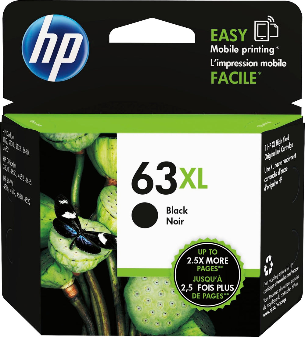 HP - 63XL High-Yield Ink Cartridge - Black_1