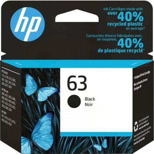 HP - 63 Standard Capacity Ink Cartridge - Black_0