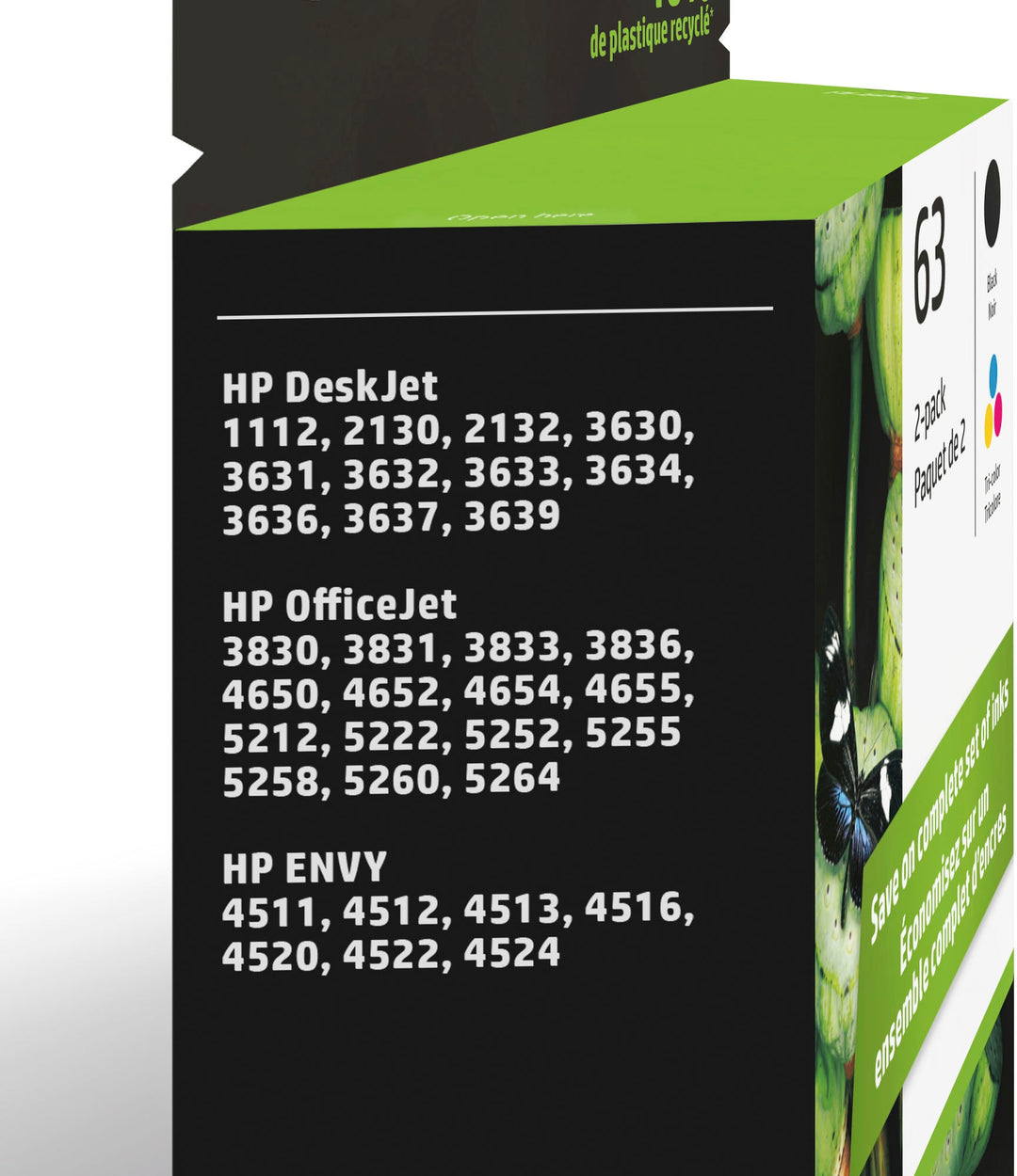 HP - 63 2-Pack Standard Capacity Ink Cartridges - Black & Tri-Color_6