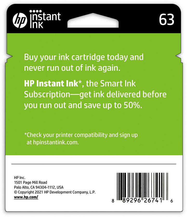 HP - 63 2-Pack Standard Capacity Ink Cartridges - Black & Tri-Color_5