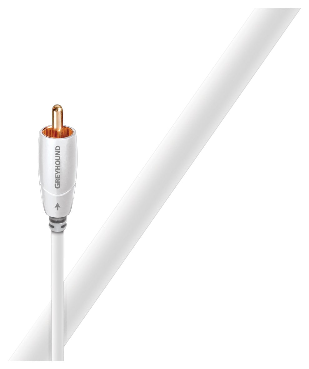 AudioQuest - 6.6' Subwoofer Cable - White/Light Gray_1