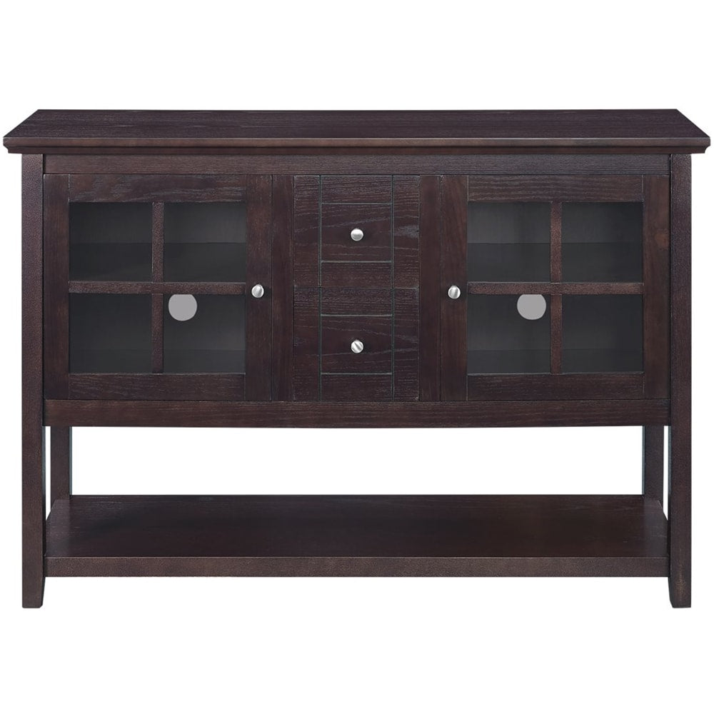 Walker Edison - Transitional TV Stand / Buffet for TVs up to 55" - Espresso_1