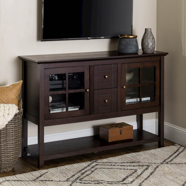 Walker Edison - Transitional TV Stand / Buffet for TVs up to 55" - Espresso_5