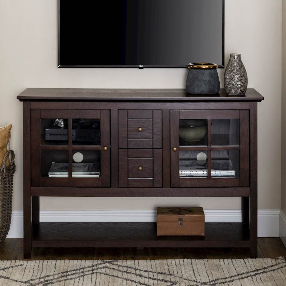 Walker Edison - Transitional TV Stand / Buffet for TVs up to 55" - Espresso_3