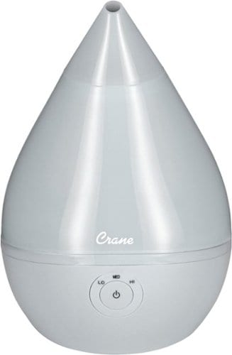 CRANE - 0.5 Gal. Droplet Ultrasonic Cool Mist Humidifier - Gray_0