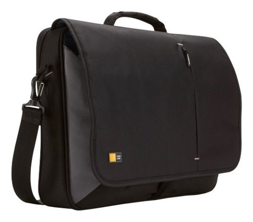 Case Logic - Messenger Laptop Bag for 17" Laptop - Black_0