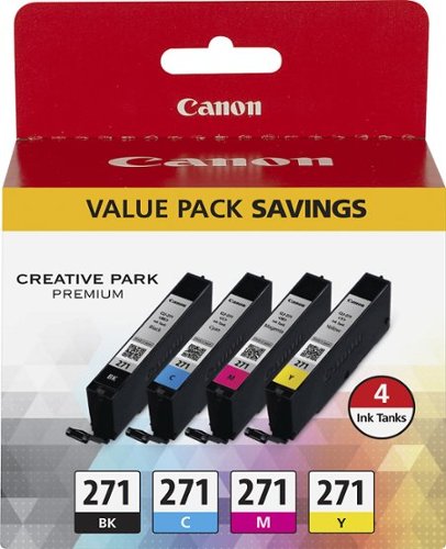Canon - 271 Value Pack Standard Capacity - Black/Yellow/Cyan/Magenta Ink Cartridges - Black/Cyan/Yellow/Magenta_0