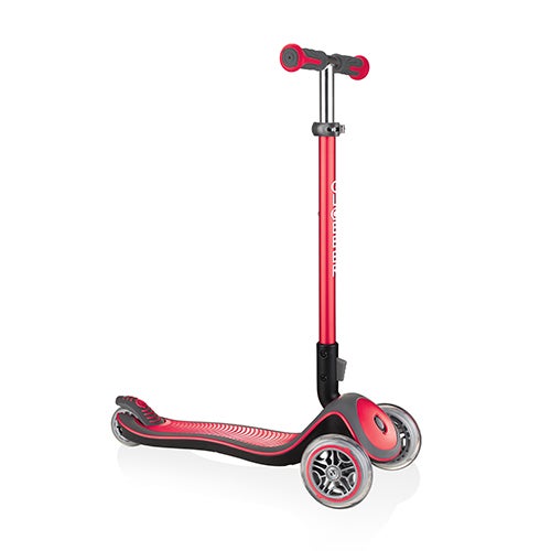 Elite Deluxe Foldable 3-Wheel Youth Scooter Red_0
