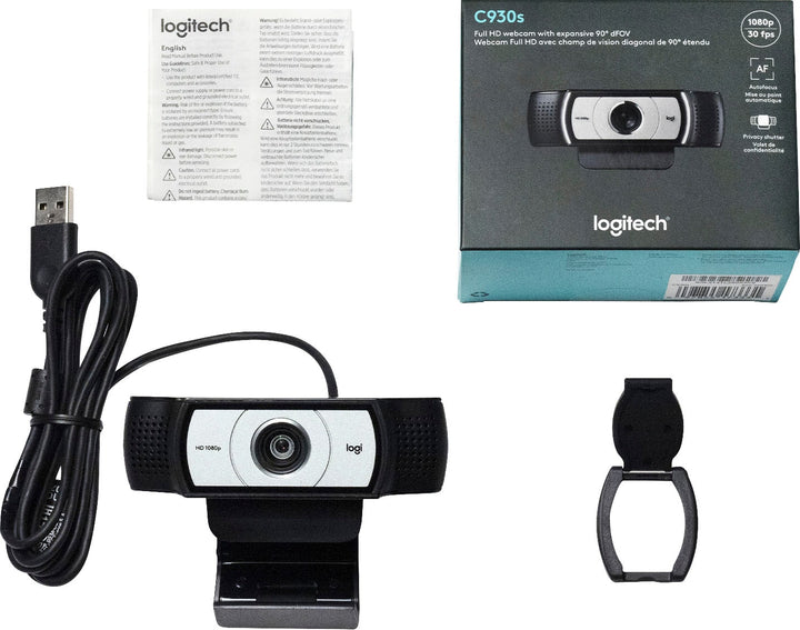 Logitech - C930s Pro HD 1080 Webcam for Laptops with Ultra Wide Angle - Black_4