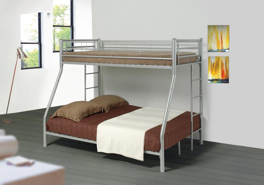 Hayward Twin over Full Bunk Bed Silver_0