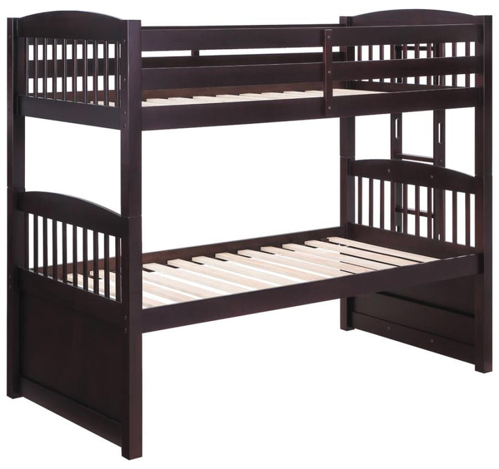 Kensington Twin over Twin Bunk Bed with Trundle Cappuccino_8