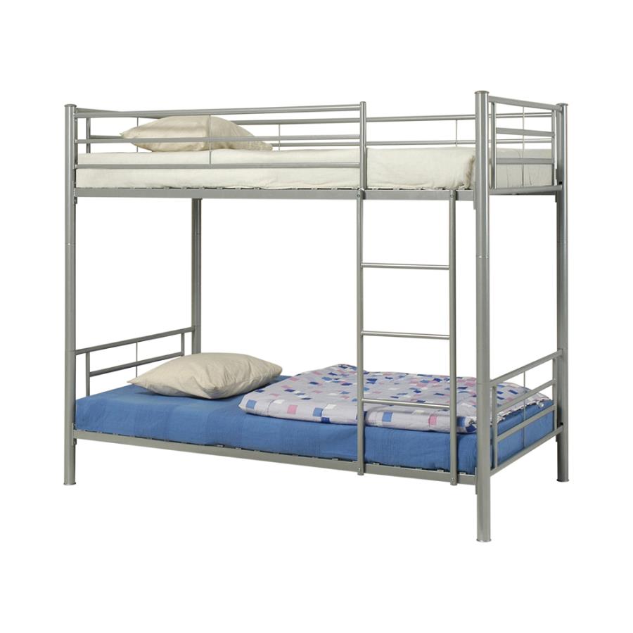 Hayward Twin over Twin Bunk Bed Silver_1