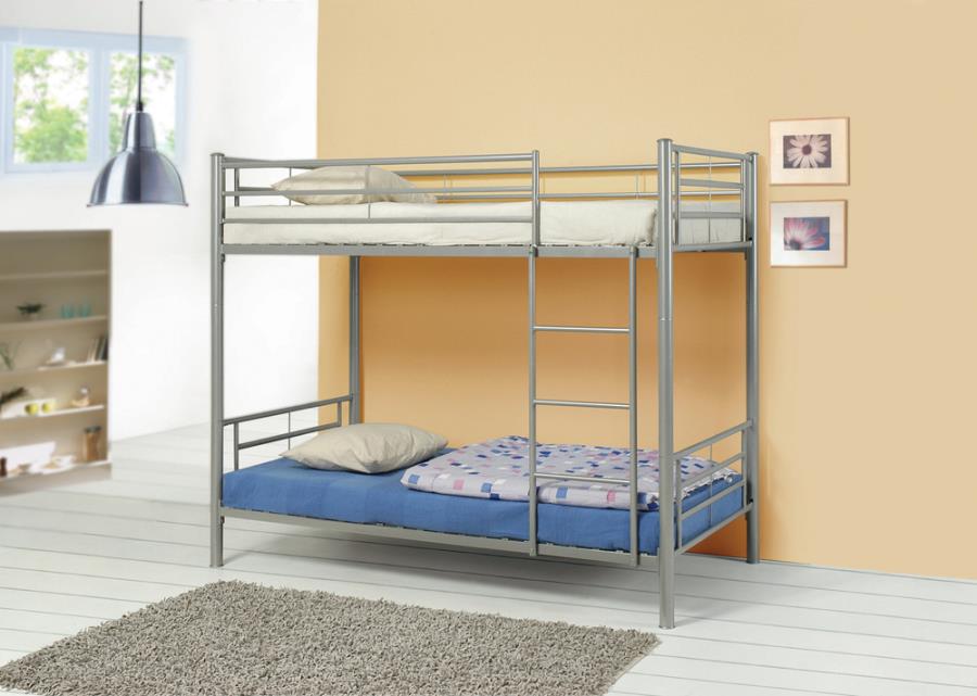 Hayward Twin over Twin Bunk Bed Silver_0