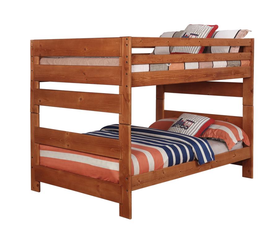 Wrangle Hill Full over Full Bunk Bed Amber Wash_1