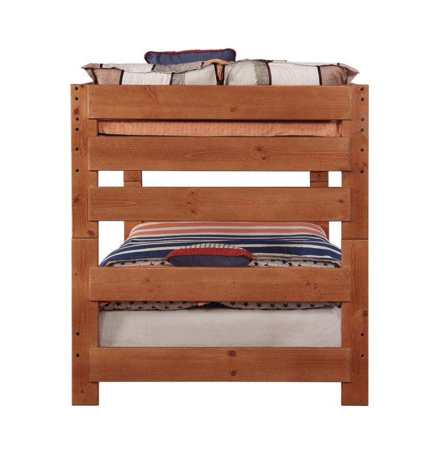 Wrangle Hill Full over Full Bunk Bed Amber Wash_8