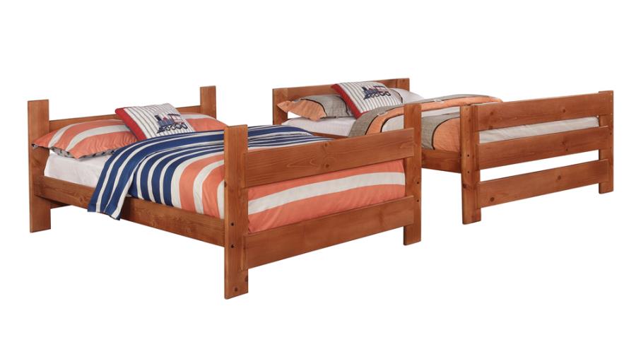 Wrangle Hill Full over Full Bunk Bed Amber Wash_9
