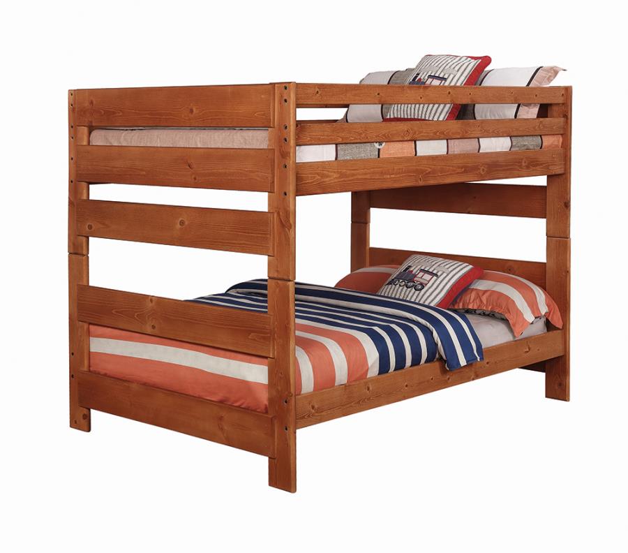 Wrangle Hill Full over Full Bunk Bed Amber Wash_0