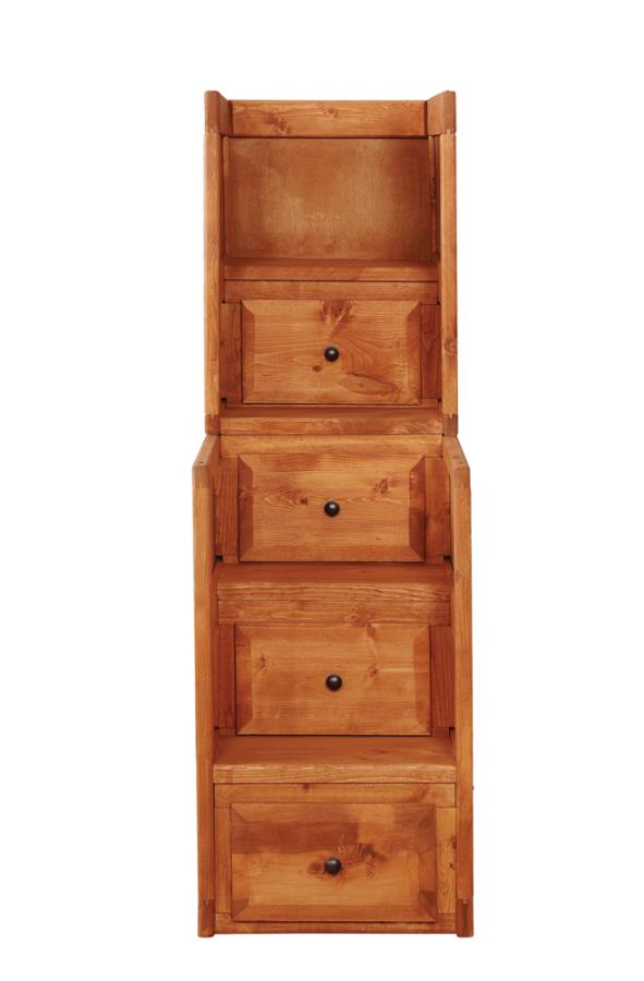 Wrangle Hill 4-drawer Stairway Chest Amber Wash_2