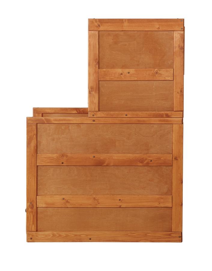 Wrangle Hill 4-drawer Stairway Chest Amber Wash_4