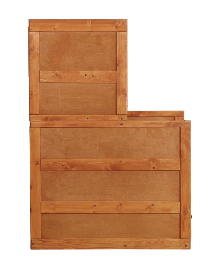 Wrangle Hill 4-drawer Stairway Chest Amber Wash_6