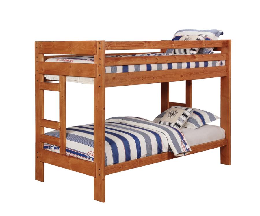 Wrangle Hill Twin over Twin Bunk Bed Amber Wash_1