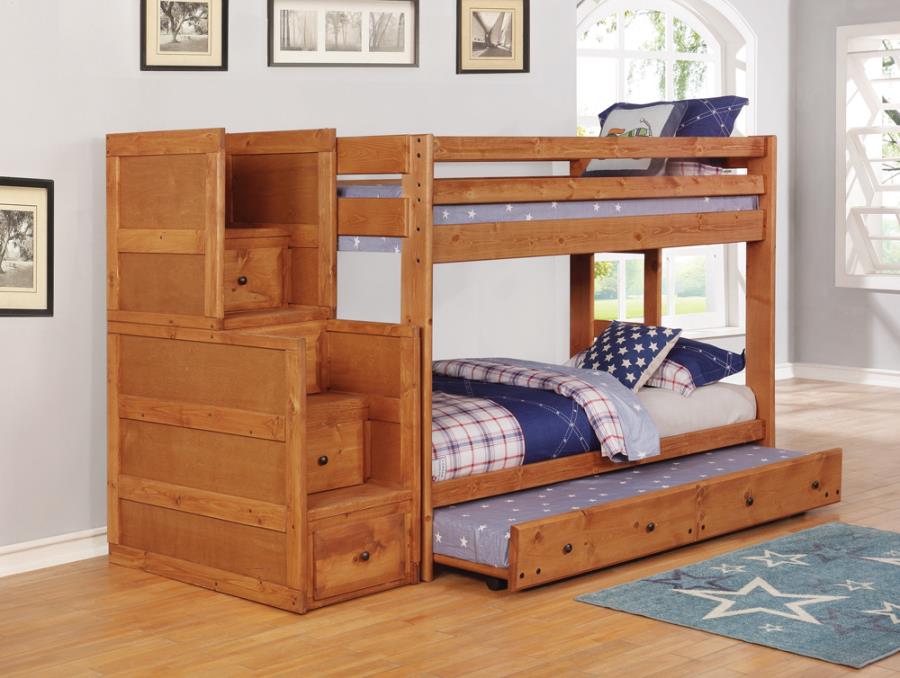 Wrangle Hill Twin over Twin Bunk Bed Amber Wash_4