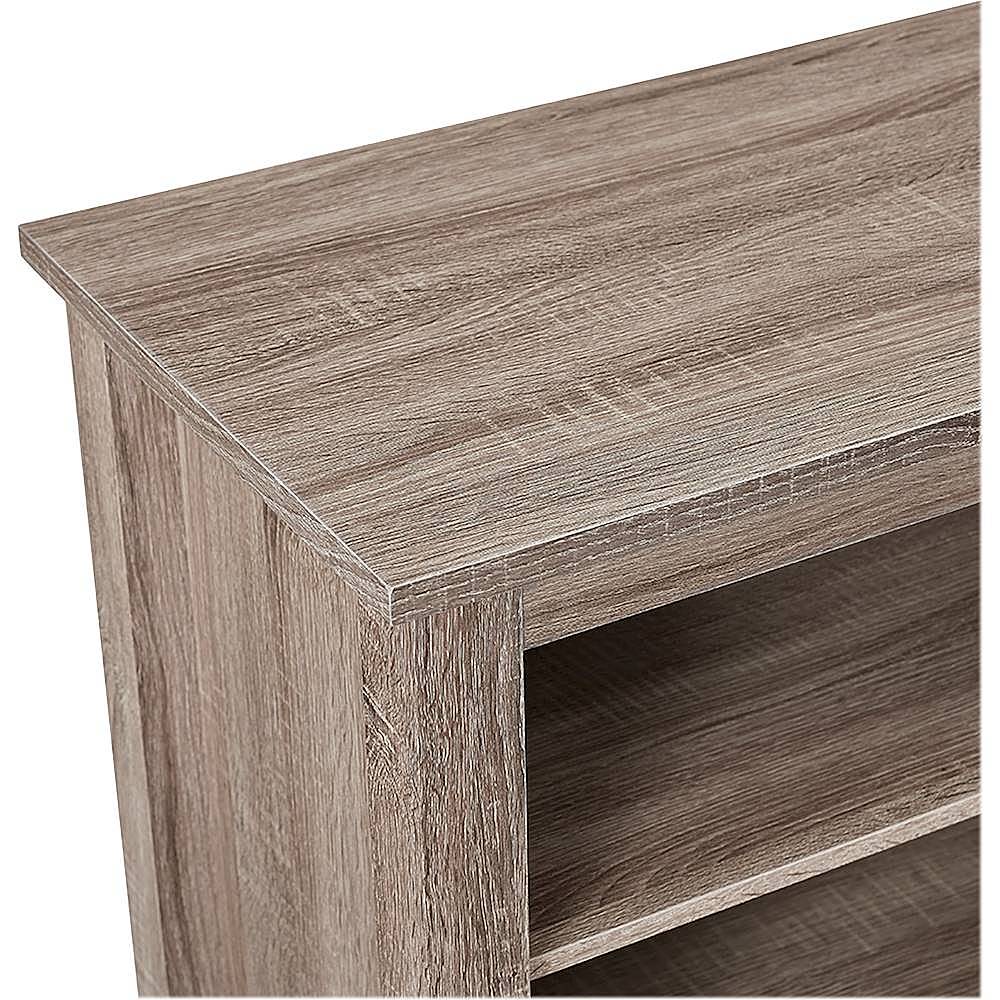 Walker Edison - Modern Open 6 Cubby Storage TV Stand for TVs up to 78" - Driftwood_10