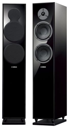 Yamaha - Dual 6-1/2" 2-Way Floor Speaker (Each) - Piano Black_0