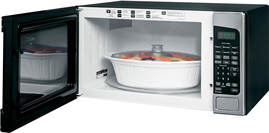 GE - 2.0 Cu. Ft. Full-Size Microwave - Stainless steel_3