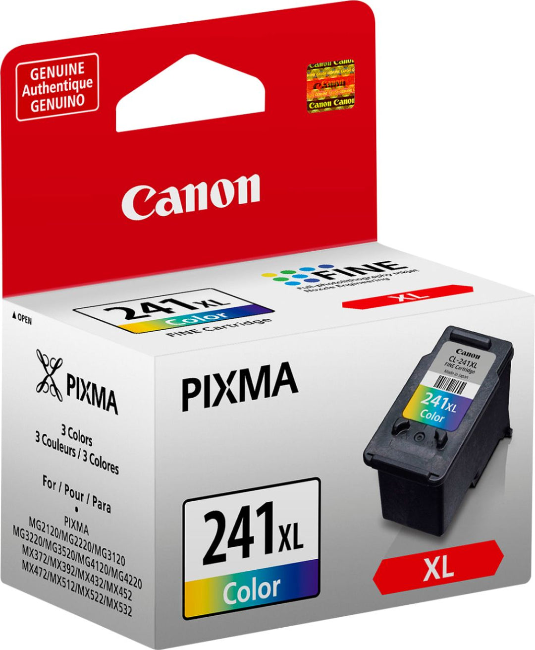 Canon - 241XL High-Yield - Color (Cyan, Magenta, Yellow) Ink Cartridge - Multicolor_2