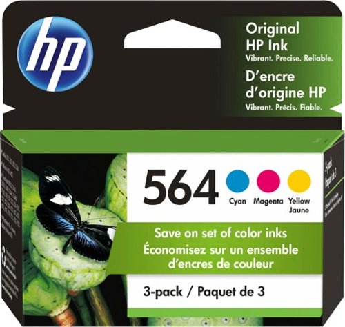 HP - 564 3-Pack Ink Cartridges - Cyan/Magenta/Yellow_0