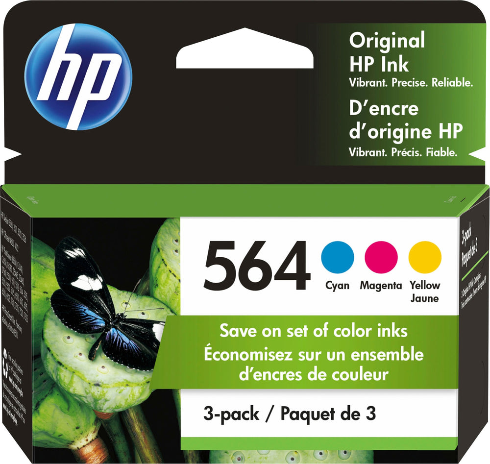 HP - 564 3-Pack Ink Cartridges - Cyan/Magenta/Yellow_1