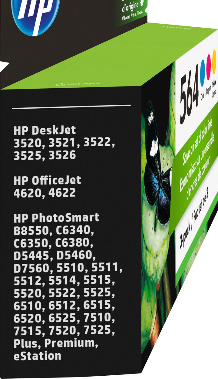 HP - 564 3-Pack Ink Cartridges - Cyan/Magenta/Yellow_2
